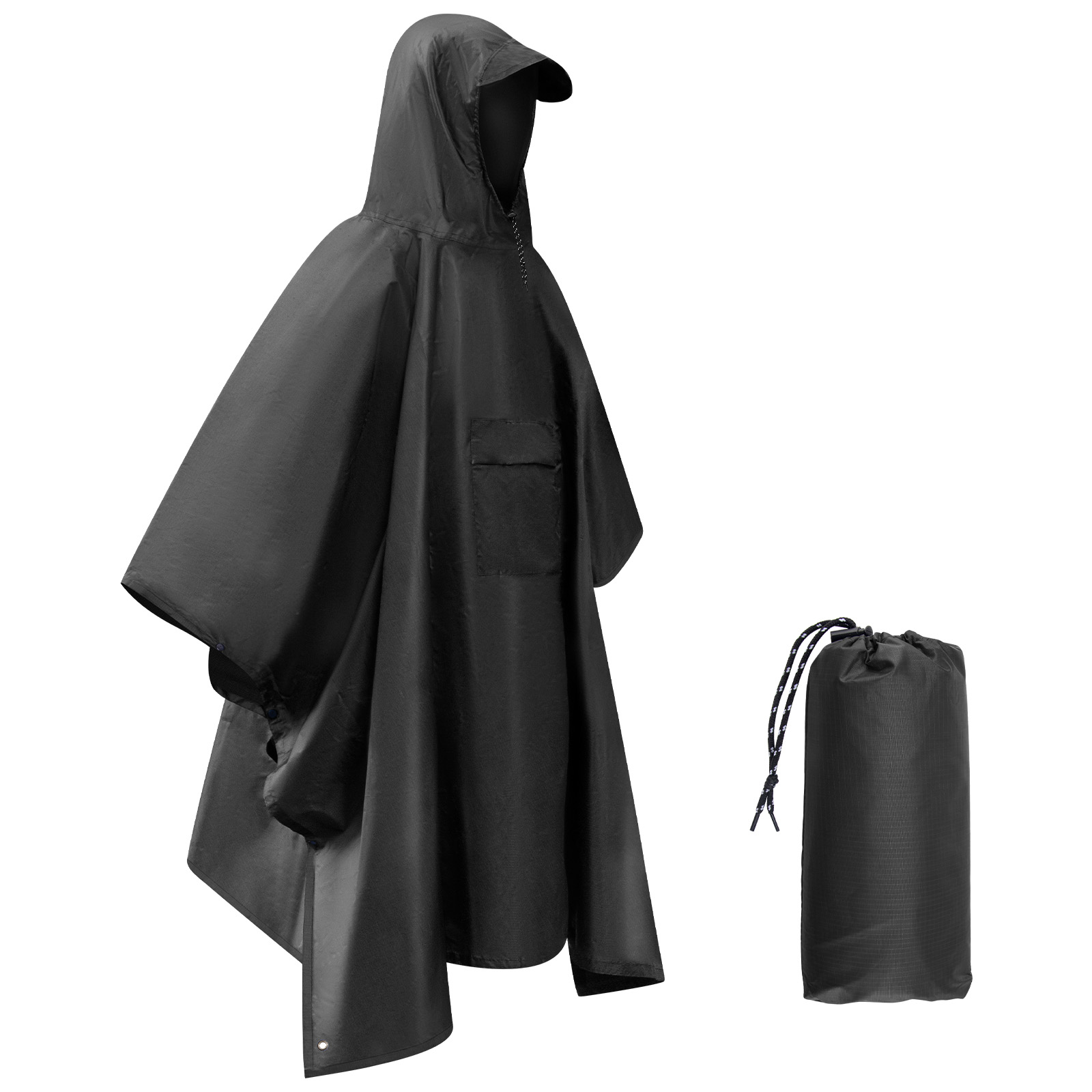 Camping Rain Poncho - Poncho antipioggia per adulti Impermeabile leggero