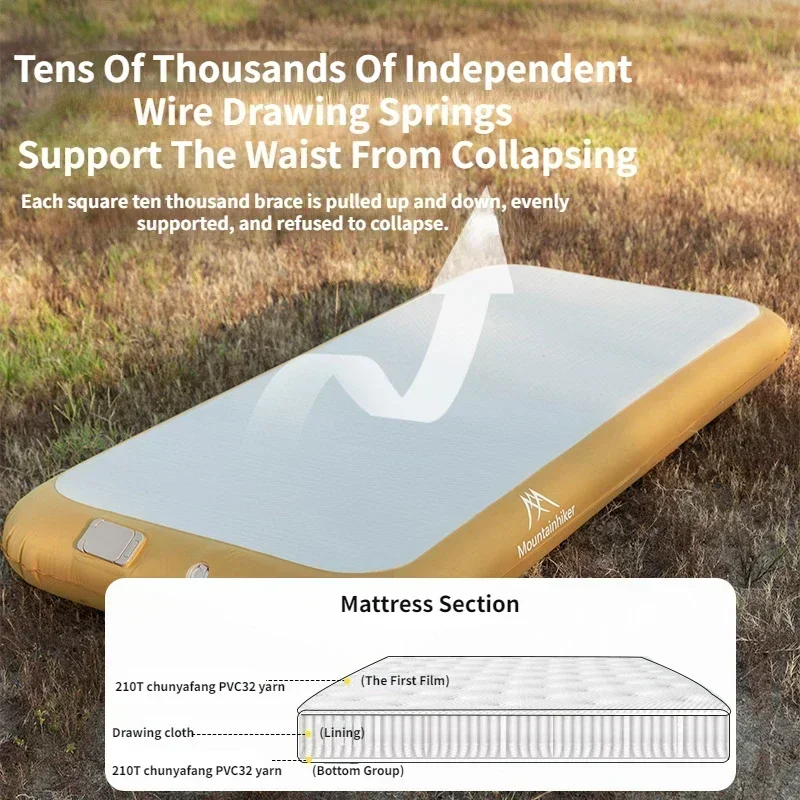 Bed Outdoor Camping - Mountainhiker Materasso Gonfiabile Automatico per 2