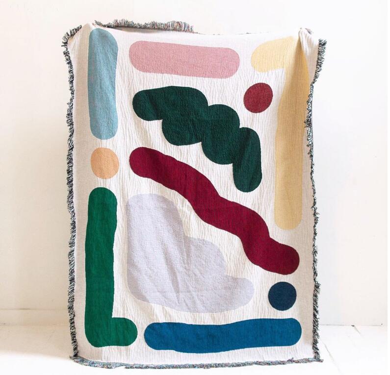 Outdoor Camping Rugs - Linee colorate coperta da campeggio da