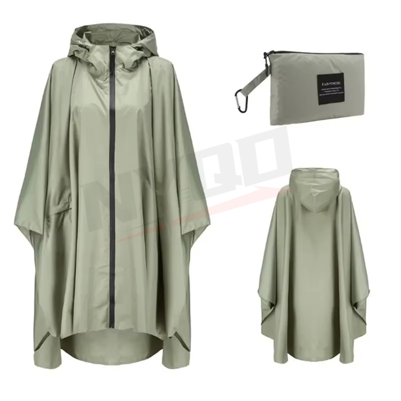 Camping Rain Poncho - Impermeabile per adulti in nylon per