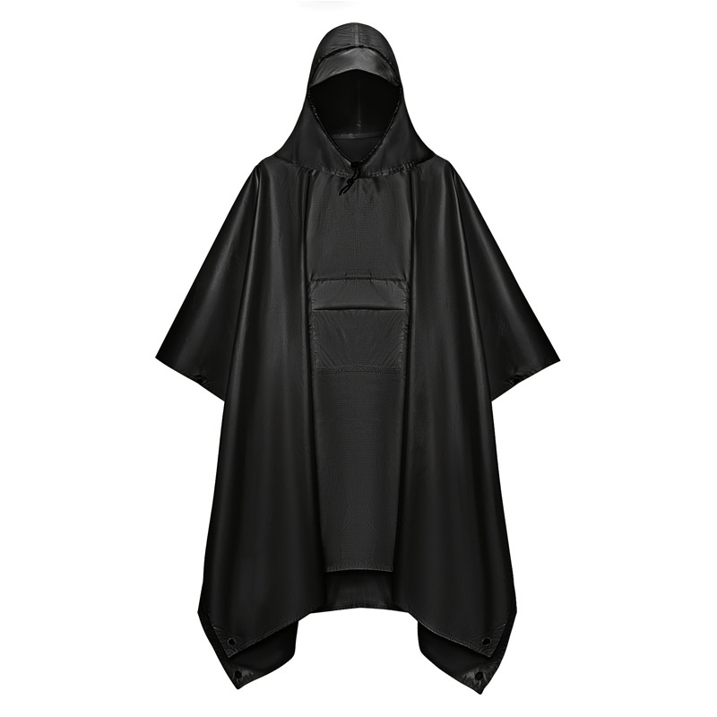 Camping Rain Poncho - Poncho Impermeabile Multifunzionale 3 in 1,