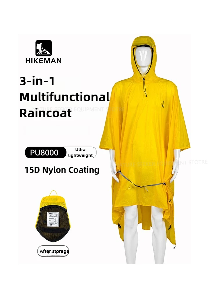 Camping Rain Poncho - 15D/210T Impermeabile Impermeabile Poncho Della Pioggia