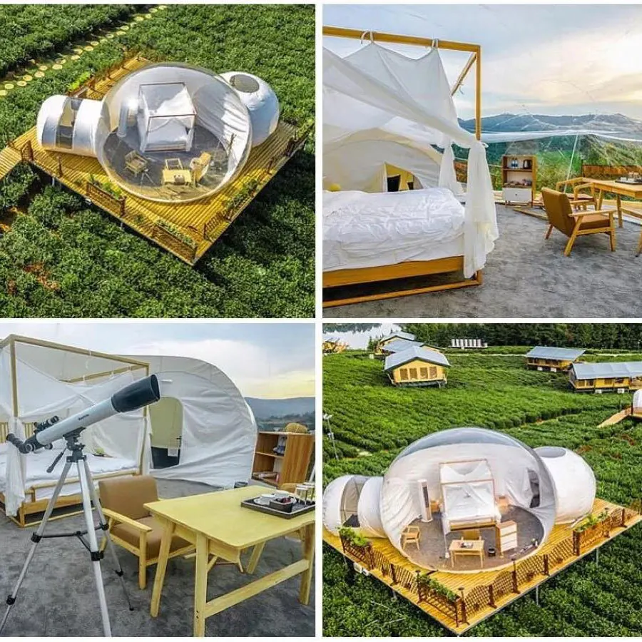Casa gonfiabile a bolle traspa - Outdoor Camping Exhibition recensione e prezzo