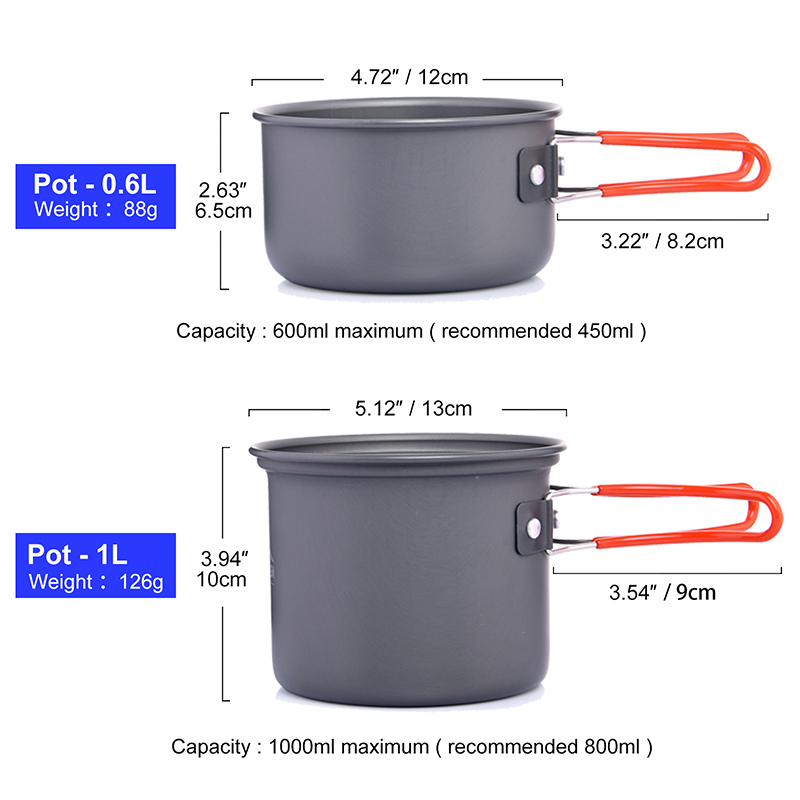 Widesea Set di pentole da camp - Outdoor Camping Dining Set recensione e prezzo